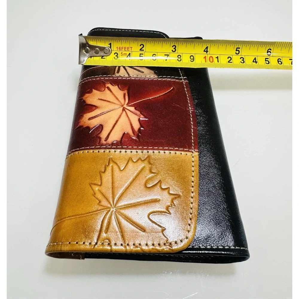 Leather Wallet Cluch Card Holder Black Brown Red Yellow WALLET